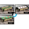 Table de jeux 3 en 1 - Baby Foot - Ping Pong - Air Hockey*Gifi Best
