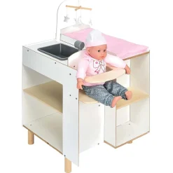 Gifi Jeux D'Imagination Et D'Imitation<Table à langer en bois pour poupon