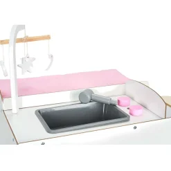 Gifi Jeux D'Imagination Et D'Imitation<Table à langer en bois pour poupon