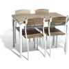 Gifi Table à manger et 4 chaises scandinave