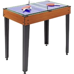 Table multi jeux 4 en 1 - Billard - Baby Foot - Ping Pong - Hockey*Gifi Hot