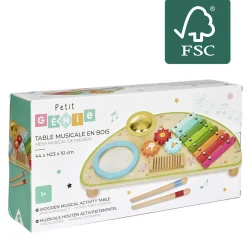 Gifi Jeux D'Imagination Et D'Imitation<Table musicale en bois certifié FSC® - instruments de musique