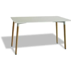Gifi Table repas Bergen blanc 6 couverts