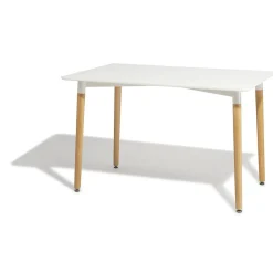 Gifi Table repas Bergen blanc 6 couverts
