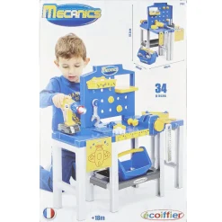 Gifi Jeux D'Imagination Et D'Imitation<Établi bleu et jaune avec accessoires x34