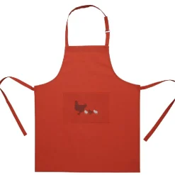 Gifi Tablier ajustable design poule rouge