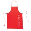 Gifi Tablier avec poche rouge Le chef en cuisine