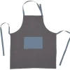 Outlet Gifi Tablier de cuisine en coton gris