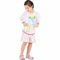 Gifi Tablier de peinture enfant imperméable manches longues 3 poches