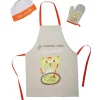 Gifi Tablier toque et manique enfant Chat touille