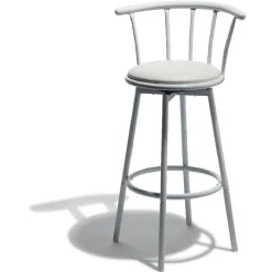 Gifi Tabouret de bar bistrot blanc