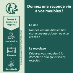 Gifi Tabouret de bar blanc