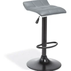 Gifi Tabouret de bar Majestik noir et blanc