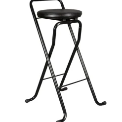Gifi Tabouret de bar pliant noir