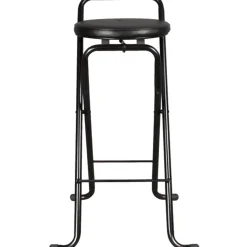 Gifi Tabouret de bar pliant noir