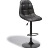 Gifi Tabouret de bar Royal Charlotte noir