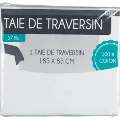 Gifi Taie de traversin blanche