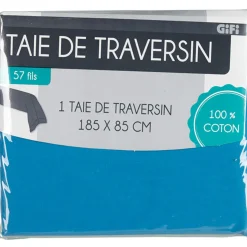 Gifi Taie de traversin bleu