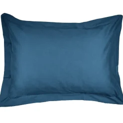Gifi Taie d oreiller bleu gris avec volant