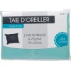 Gifi Taie d oreiller vert d eau avec volant
