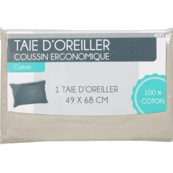 Gifi Taie oreiller pour coussin ergonomique