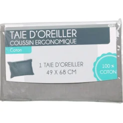 Gifi Taie oreiller pour coussin ergonomique