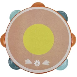 Gifi Eveil<Tambourin en bois et métal Ø18x4,5cm