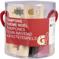 Gifi Tampon de Noël en bois x8