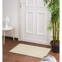 Gifi Tapis anti poussière motif losange beige