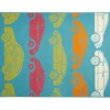 Gifi Tapis chambre enfant bleu design voiture