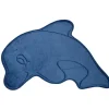 Gifi Tapis dauphin bleu velours