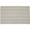 Gifi Tapis déco chenille beige et blanc