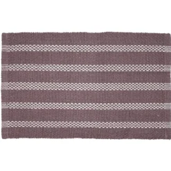 Gifi Tapis déco chenille violet et blanc