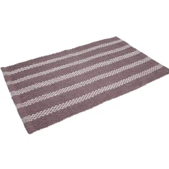 Gifi Tapis déco chenille violet et blanc
