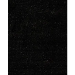 Gifi Tapis déco noir déco fil métallique brillant