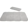 Gifi Tapis de bain antidérapant et coussin gris