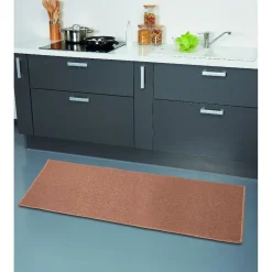 Gifi Tapis de cuisine XXL marron clair