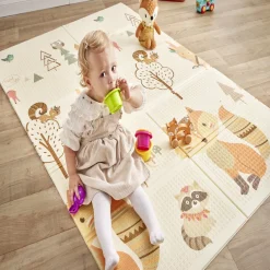 Gifi Eveil<Tapis de jeu enfant thème animaux 177x197cm