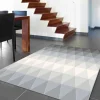 Gifi Tapis design triangle gris Intus Art déco