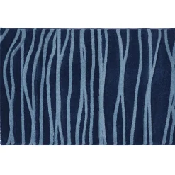 Gifi Tapis effet creusé bleu