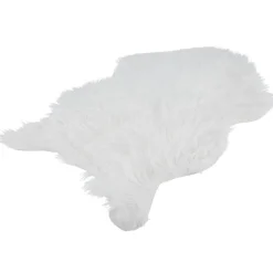 Gifi Tapis effet peau de bête blanc uni