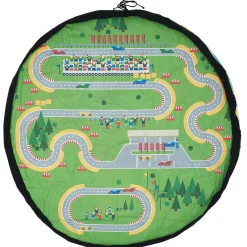 Gifi Tapis enfant 2 en 1 : tapis de jeu double face et sac de rangement