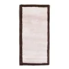 Gifi Tapis Light uni beige contour marron