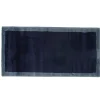 Gifi Tapis Light uni bleu contour gris