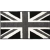 Gifi Tapis moquette design drapeau anglais noir gris et blanc