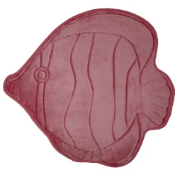 Gifi Tapis poisson rose velours