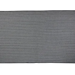 Gifi Tapis polycoton rayé noir bleu