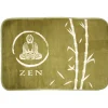 Gifi Tapis rectangle vert et blanc design zen