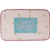 Gifi Tapis rectangulaire rose Sweet summer motif ananas