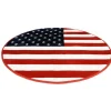 Gifi Tapis rond design drapeau USA